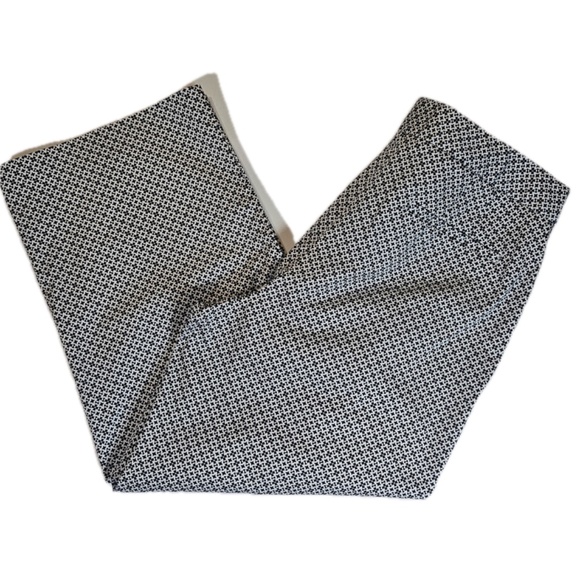 Talbots Monochrome Patterned Wide Leg Pants - Picture 3 of 9